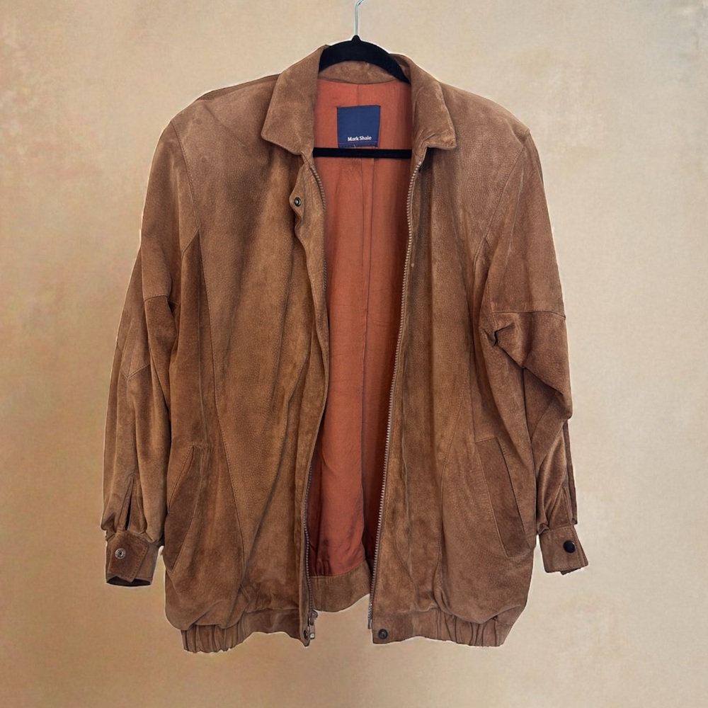 Mark Shale Suede Leather Bomber jacket